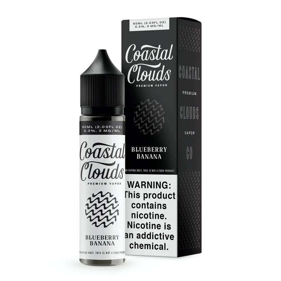 COASTAL CLOUDS 60ML E-JUICE - BLUEBERRY BANANA